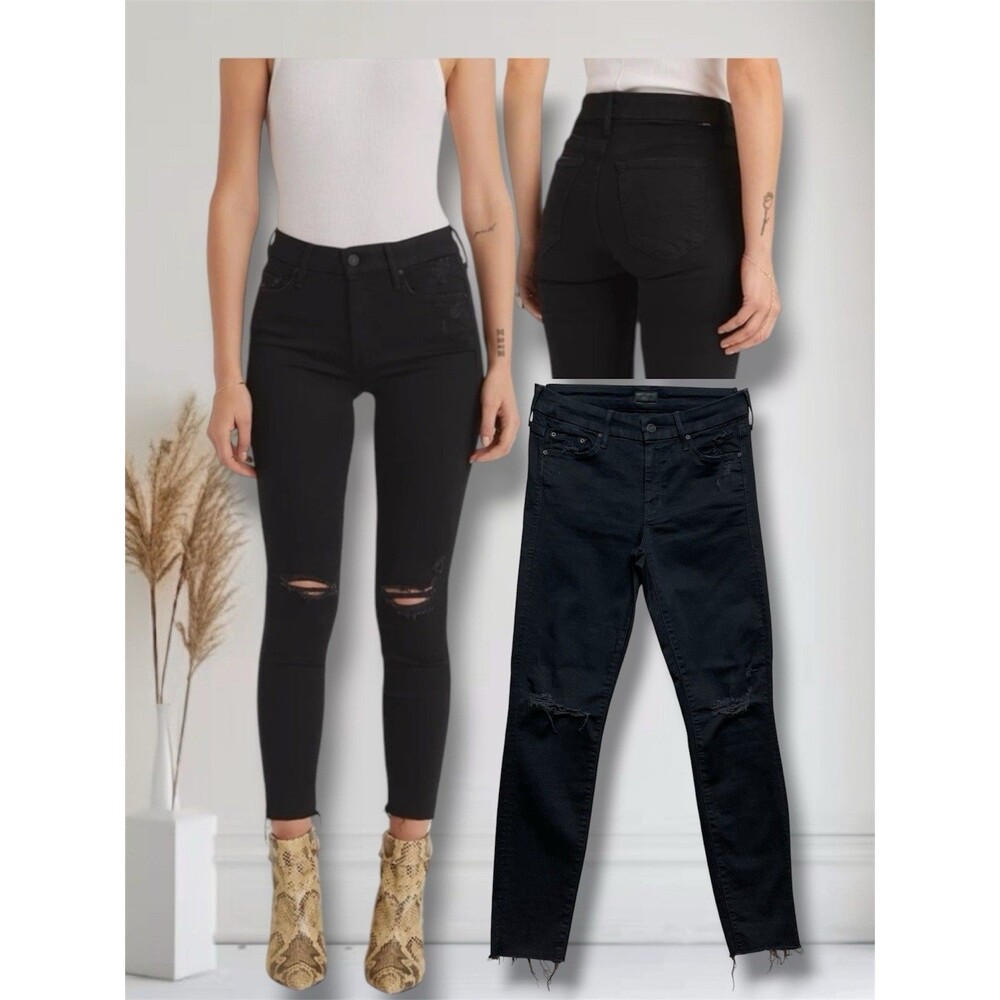 Mother The Looker Ankle Fray Women’s Size 26 Distressed Lightweight Denim Jeans